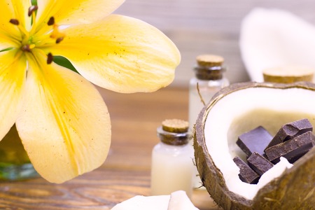 Coconut spa wellness conceptの写真素材