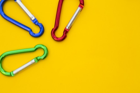 Tools for repair on plain yellow backgroundの写真素材