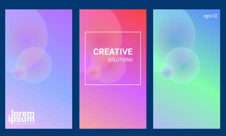 abstract color illustration for cell phone anding pageのイラスト素材