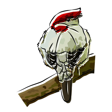 araripe manakin picture, It's so beautiful picture.のイラスト素材