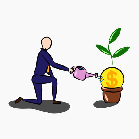 business picture, It's so beautiful picture.のイラスト素材