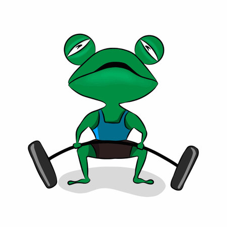 frog picture, It's so beautiful.のイラスト素材