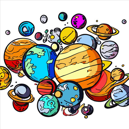 planet picture, It's so beautiful.のイラスト素材