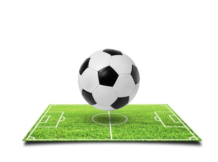 Football soccer isolated on a whiteの写真素材