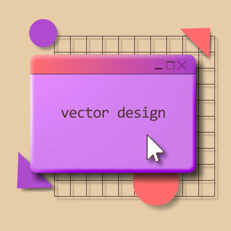 Frame for your text in the style of the old operating system.