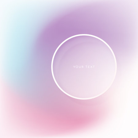 Abstract background with a smooth gradient and a round light frame for your text.のイラスト素材