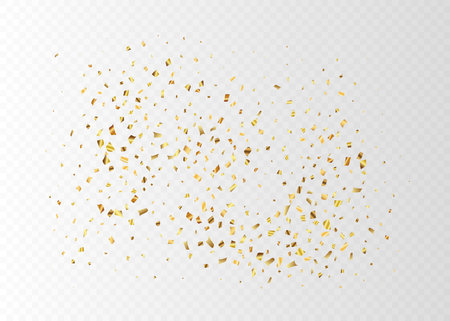 Confetti with golden gradient. Vector illustration.のイラスト素材