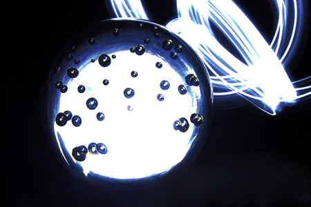 just a little light with glass balls