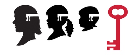 Unlock the mysteries of genetic, neurological, psychiatric disorders like autismのイラスト素材
