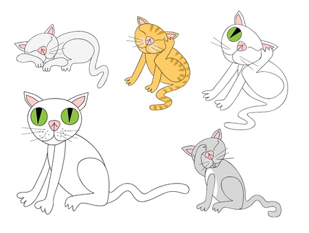 Cat doing cat-like thingsのイラスト素材