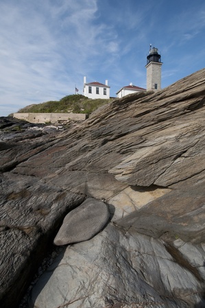 Phyllite beds at Beavertail Pointの写真素材
