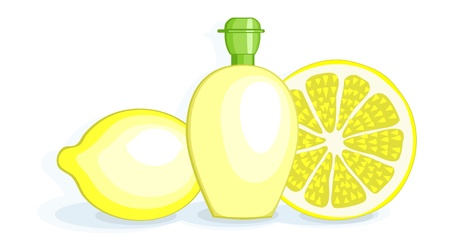 Lemons and Lemon Juiceのイラスト素材