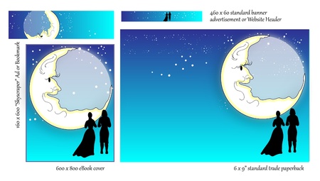 Romance Book COVER Design BLANKのイラスト素材