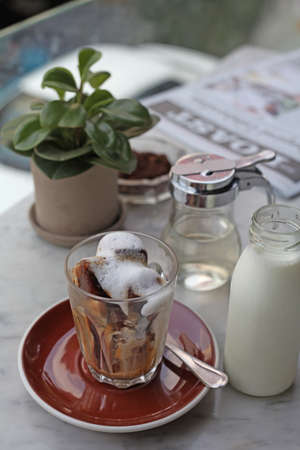 Iced coffee and drinkの写真素材