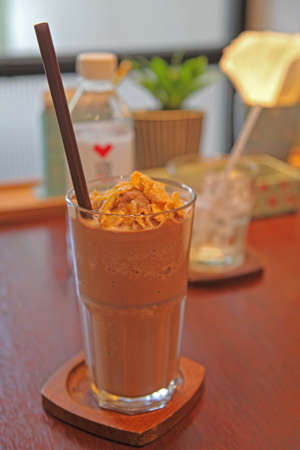 Ice tea taste delicious smoothie for heat の写真素材