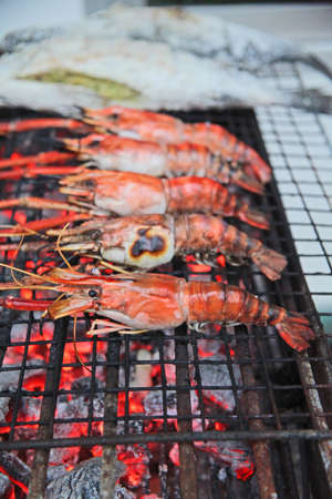Bury the shrimp Shrimp from the nature of ASEAN の写真素材