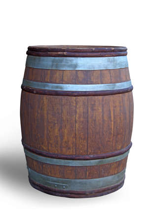 Wine casks horse farm in the area of natural health drink の写真素材