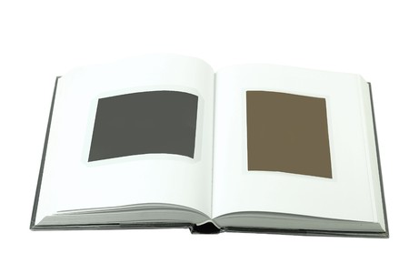 Books are spread out horizontallyの写真素材