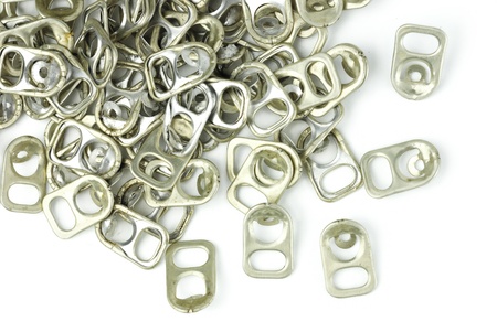 can ear is made ??of aluminum. Waste is recycledの写真素材