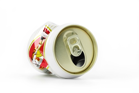Cans made ??of aluminum. Waste is recycled