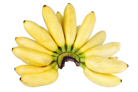 bananas isolated on a white background の写真素材