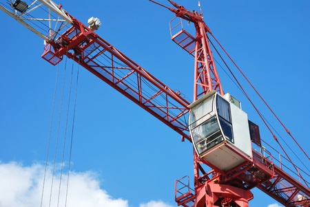 The construction crane on dayの写真素材