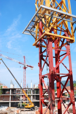 The construction crane on dayのeditorial素材