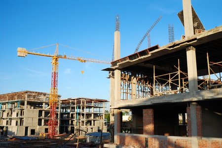 construction  site is not finished.