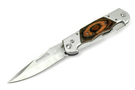 army Knife isolated on white background の写真素材