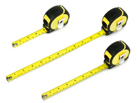 tape measure on a white background