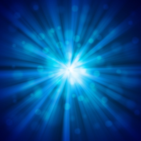 blue glow bokeh abstract light backgroundsの写真素材