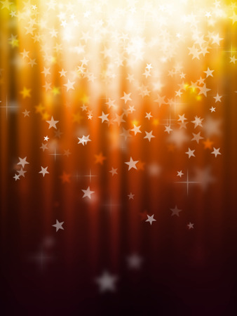 orange star bokeh abstract light backgroundsの写真素材