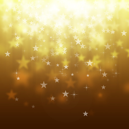 orange star bokeh abstract light backgroundsの写真素材