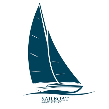 sailing boats illustrationのイラスト素材