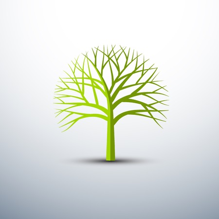 Tree icons set , vector illustrationのイラスト素材