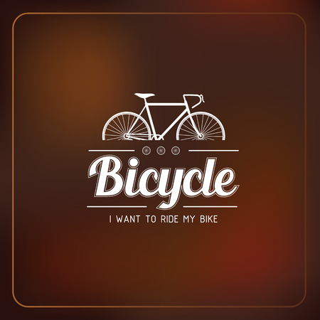 Bicycle badges logos and labels on blur background , vector illustrationのイラスト素材