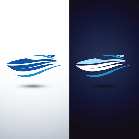 speed boat iconのイラスト素材