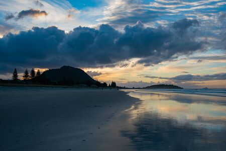 Mount Manganui Beach New Zealandの写真素材