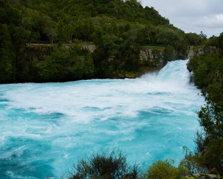 Huka Falls Taupo New Zealandの写真素材