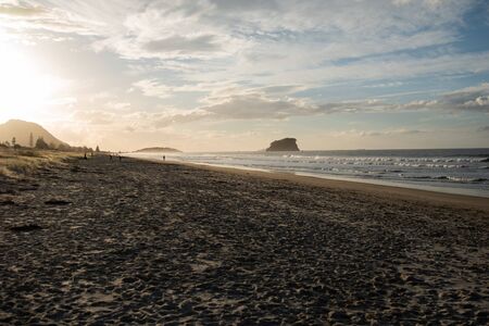 Mount Manganui Beach New Zealandの写真素材