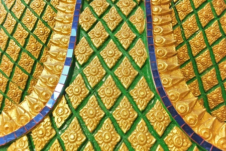 Traditional Thai art of Thai templeの写真素材