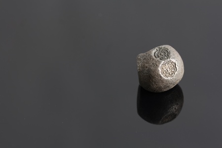 closeup 1400-1800 s A D  old thai money  Ayudhaya period の写真素材