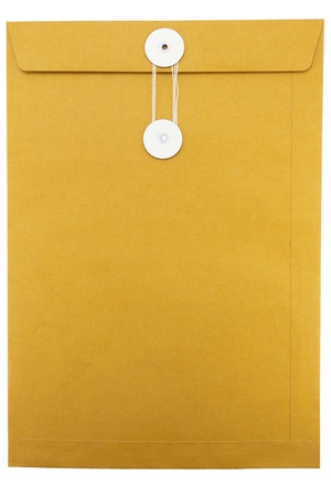 Paper Envelope isolated on white background の写真素材