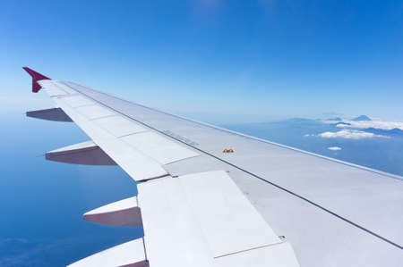 Airplane wing flight 