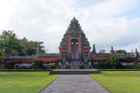 Front of Taman Ayun temple Baliの写真素材