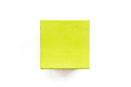 buying presents and gifts in boxes for new year 2018. Holiday sales. White background top view mock-upの写真素材