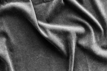 Design for blog with black fabric texture background top view space for textの写真素材