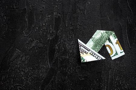 Arrow of dollar chart - currency trading conceptの写真素材