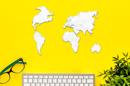 Global international business commerce online world conceptの写真素材