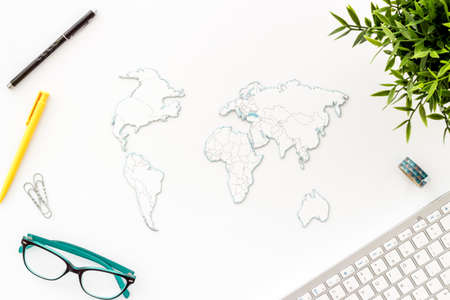 Global international business commerce online world conceptの写真素材